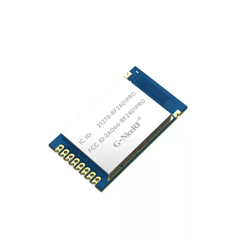 RF2401Pro: nRF24L01+ Certificado por FCC ID e IC ID 2,4 GHz con Nordic original