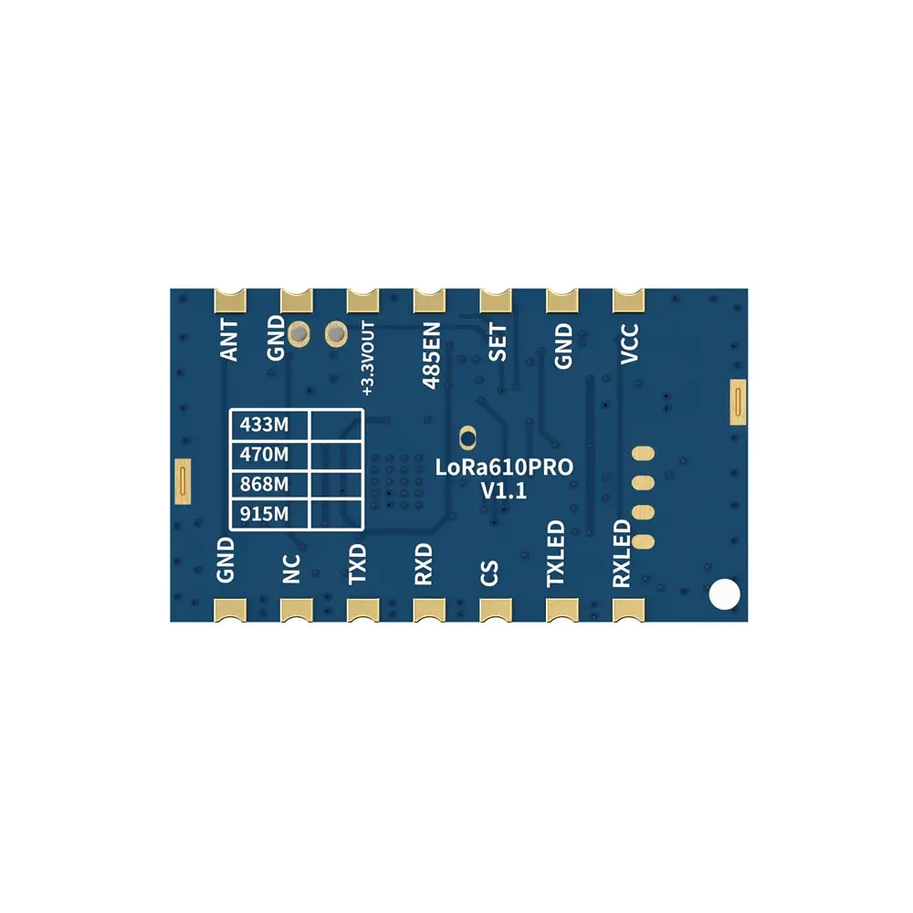 LoRa610Pro: módulo Uart LoRa de tamaño pequeño integrado de 100 mW con protección ESD