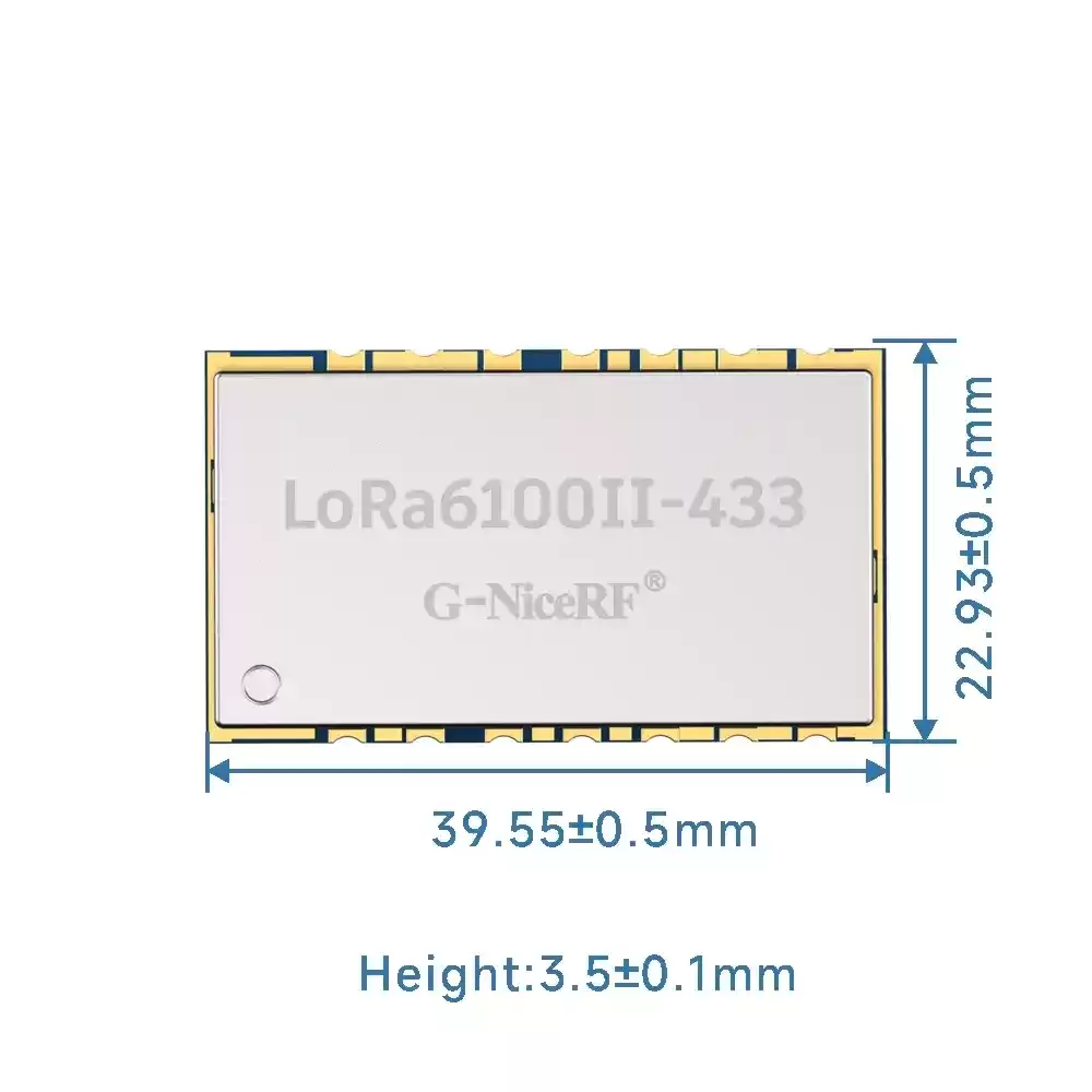 LoRa6100II-2W: Módulo UART LoRa con red en malla y protección ESD