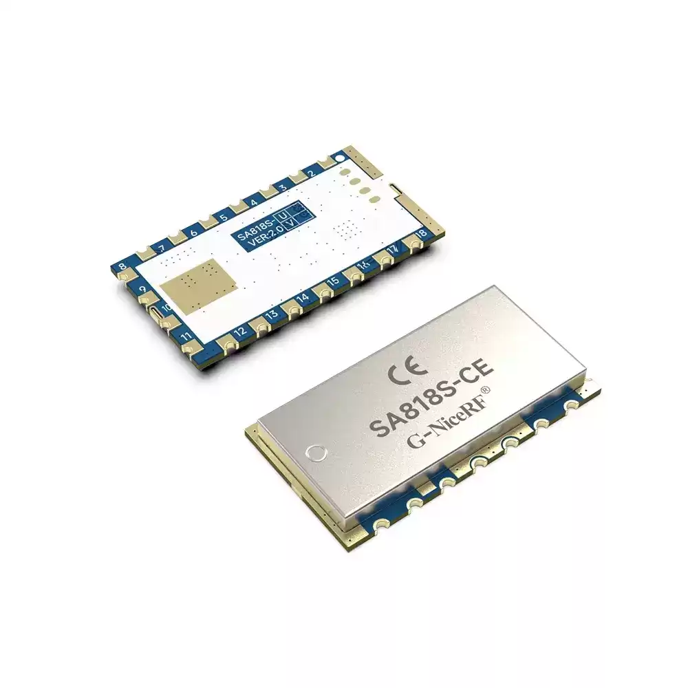 SA818S-CE: Módulo walkie-talkie analógico de 1 W con certificación CE-RED y alcance de 3 a 5 km