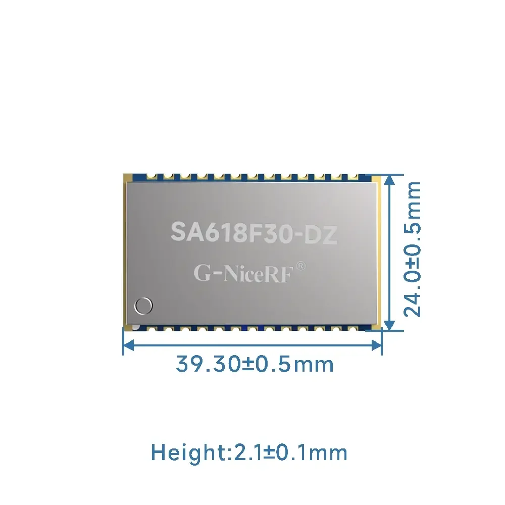 SA618F30-DZ: Módulo de audio con frecuencia de muestreo de 8K y relé multinivel de antena dual de 1W y 8, dúplex completo con protección ESD