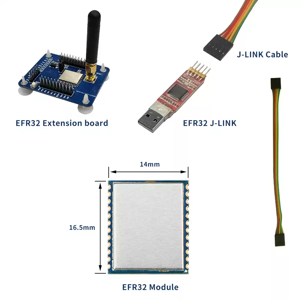 Módulo transceptor inalámbrico SOC EFR32