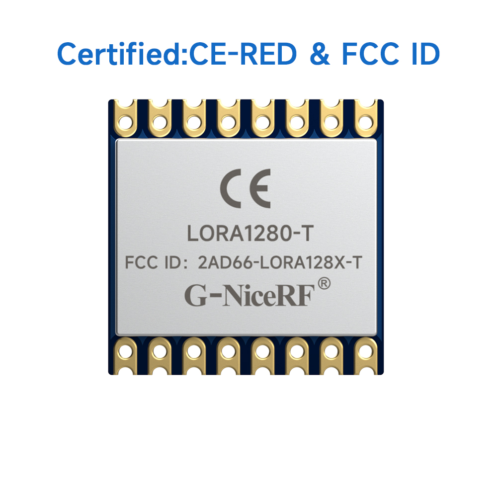 LoRa128X-T: M&oacute;dulo de medici&oacute;n de distancia TCXO SX1280/SX1281 de 2,4 GHz con certificaci&oacute;n FCC ID y CE-RED