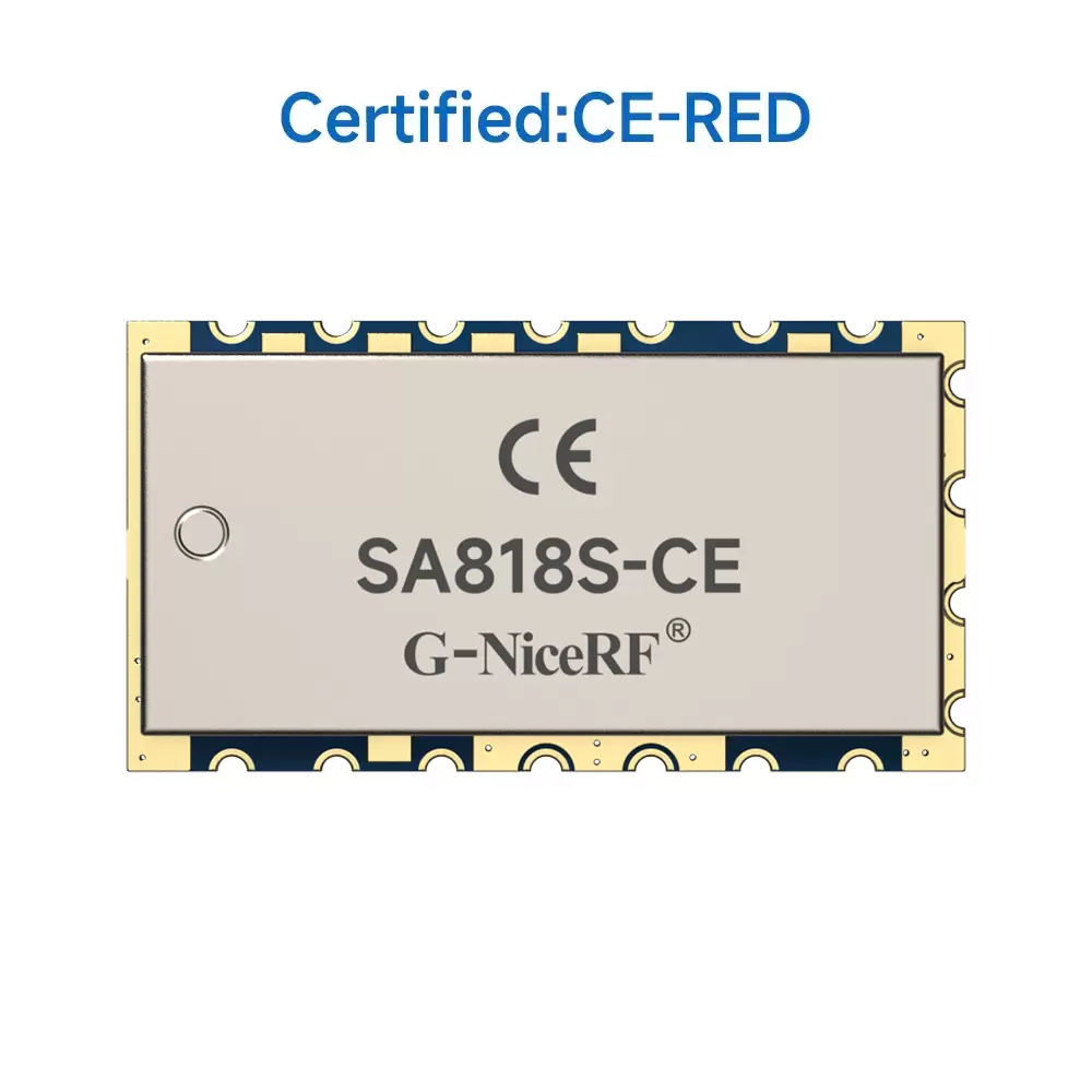 SA818S-CE: M&oacute;dulo walkie-talkie anal&oacute;gico de 1 W con certificaci&oacute;n CE-RED y alcance de 3 a 5 km