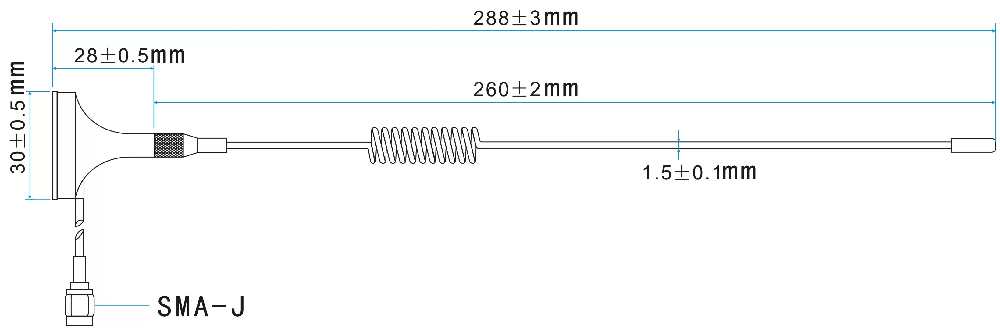 Tamaño del SW868-XP1M