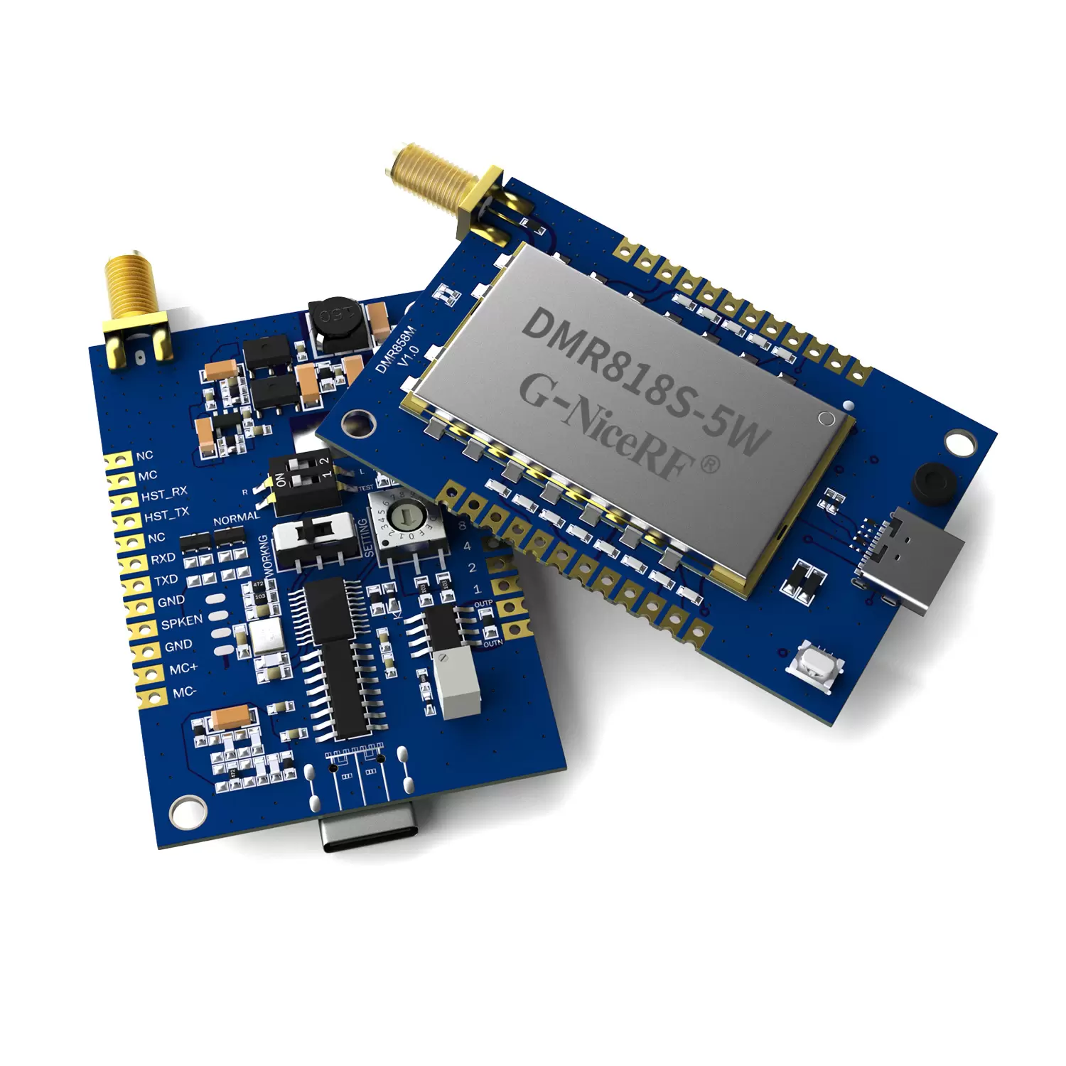 DMR858M: Walkie-talkie anal&oacute;gico-digital integrado de 5 W con ranura de tiempo dual DMR