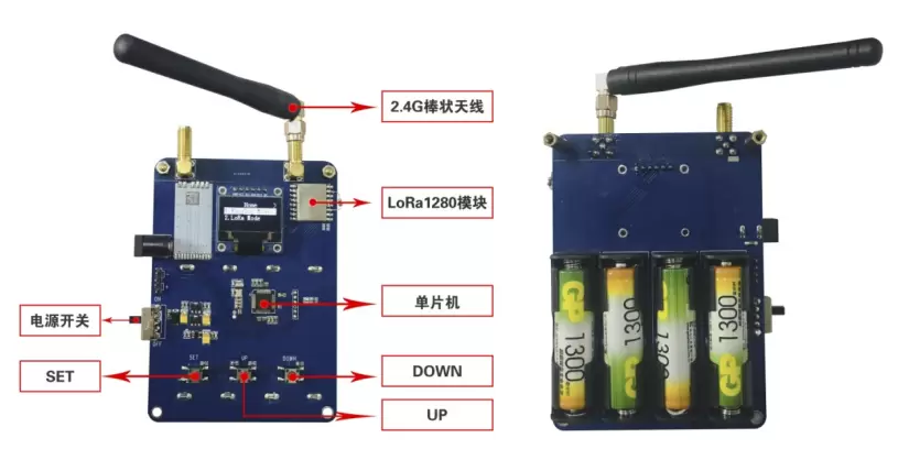 Interfaz principal del módulo LoRa Serie LoRa1280