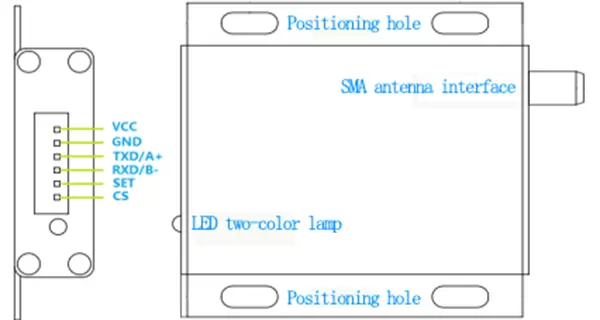 Definición de pines del módulo RF LoRa LoRa6102Pro