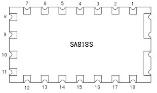 Definición de pines del módulo walkie-talkie SA818S-CE